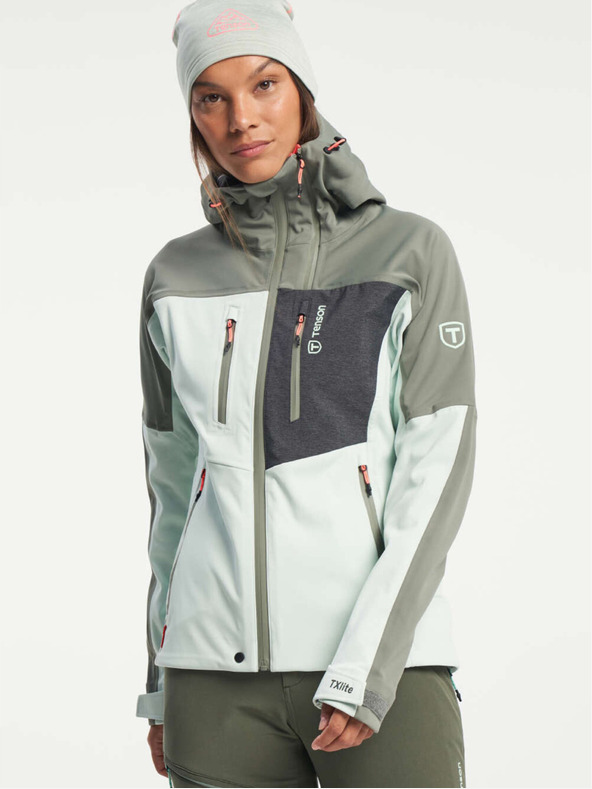 Tenson Női TENSON Touring Softshell kabát W világoszöld