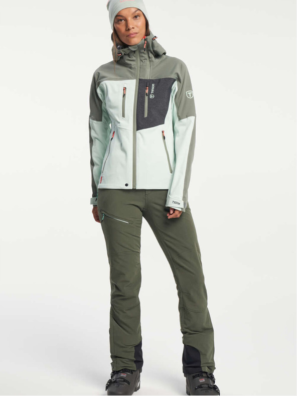 Tenson Női TENSON Touring Softshell kabát W világoszöld