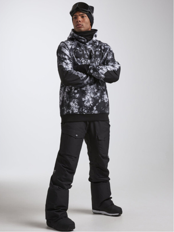 Tenson férfi kapucnis pulóver COLOURWEAR Bowl 2.0 M fekete batikolás