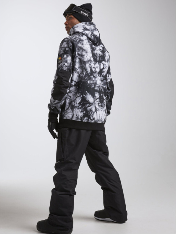 Tenson férfi kapucnis pulóver COLOURWEAR Bowl 2.0 M fekete batikolás