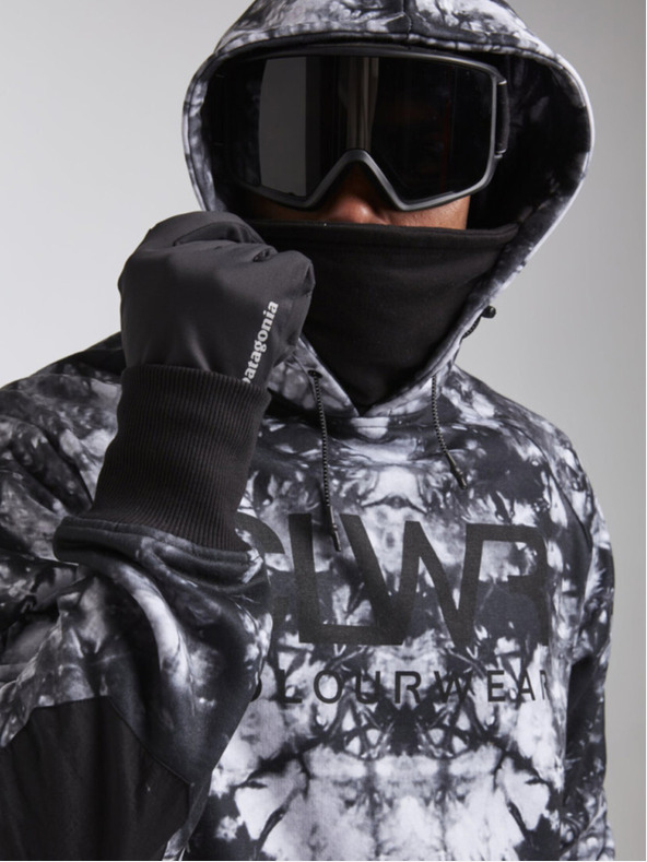 Tenson férfi kapucnis pulóver COLOURWEAR Bowl 2.0 M fekete batikolás