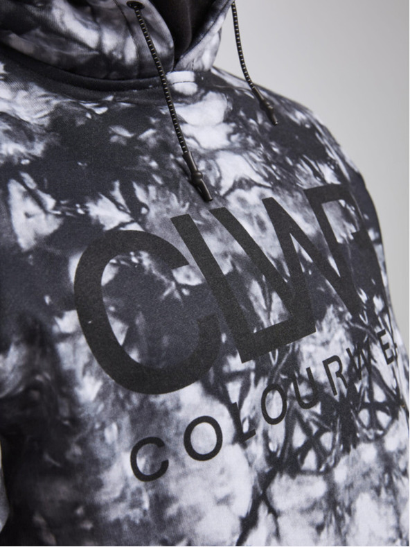 Tenson férfi kapucnis pulóver COLOURWEAR Bowl 2.0 M fekete batikolás