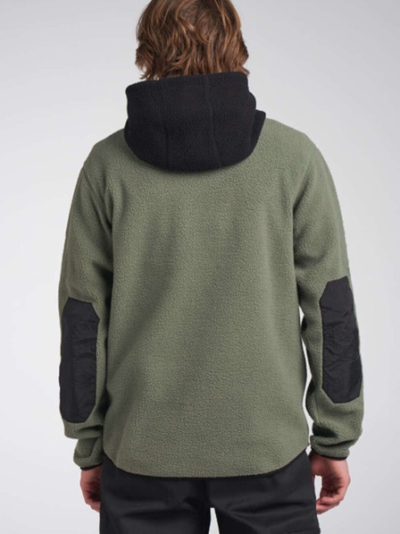 Tenson férfi fleece kapucnis pulóver COLOURWEAR Teddy 2.0 M szürkészöld