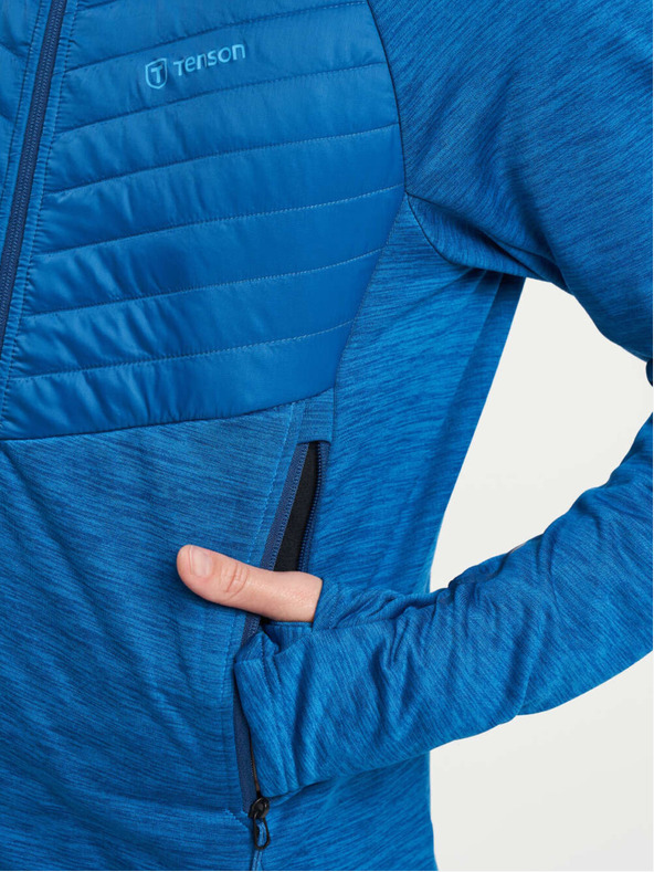 Tenson Férfi funkcionális kapucnis pulóver TENSON Touring Midlayer M kék