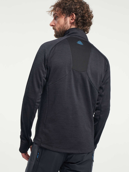 Tenson Férfi funkcionális kapucnis pulóver TENSON Touring Midlayer M fekete
