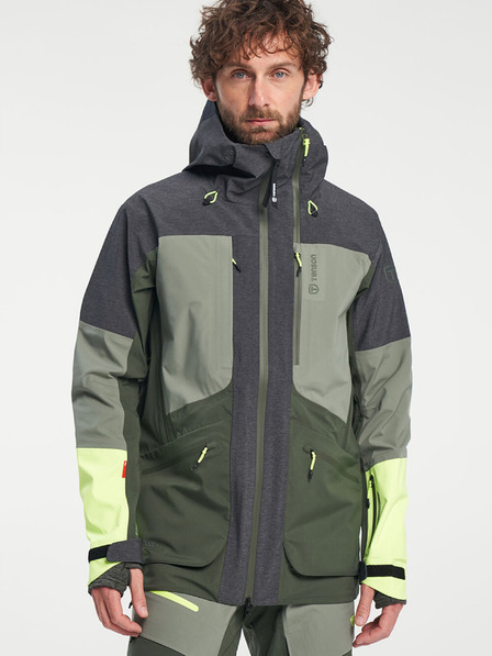 Tenson Férfi skialp membrános kabát TENSON Touring Shell Jacket M sötétzöld