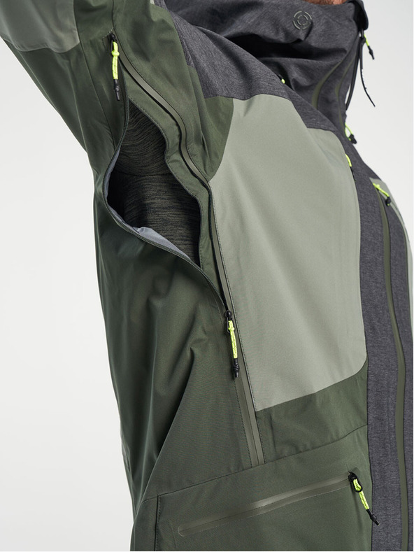 Tenson Férfi skialp membrános kabát TENSON Touring Shell Jacket M sötétzöld