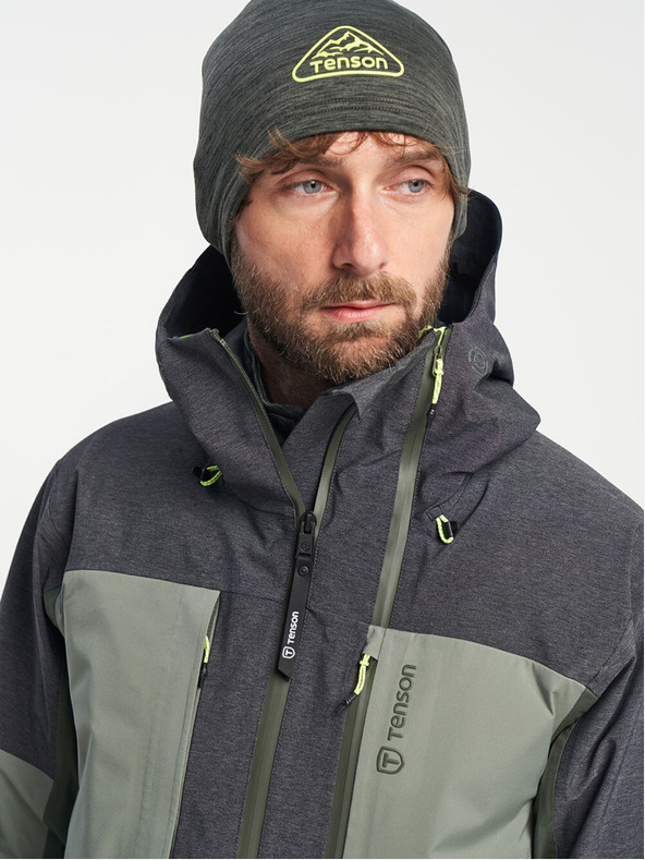 Tenson Férfi skialp membrános kabát TENSON Touring Shell Jacket M sötétzöld