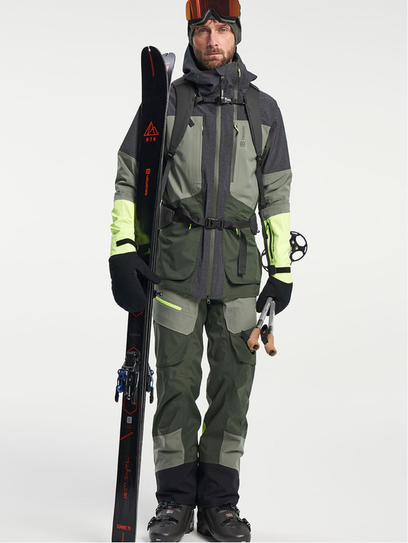 Tenson Férfi skialp membrános kabát TENSON Touring Shell Jacket M sötétzöld