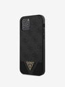 Guess Guess PU 4G háromszög hátlapi borító iPhone 12/12 Pro 6.1 készülékhez szürke