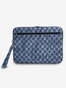 DKNY DKNY PU bőr kockás mintás és csíkos notebook borító 13/14 Kék"