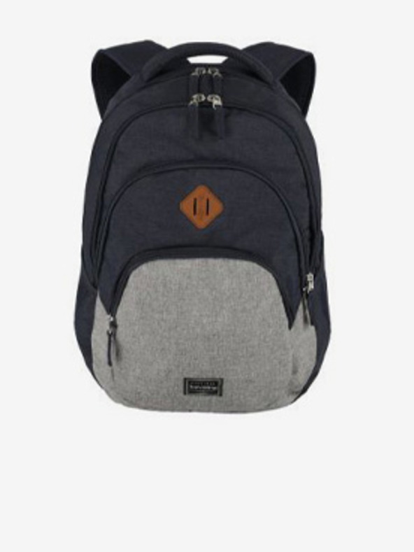 Travelite Sötétkék Travelite Basics hátizsák Melange Navy/szürke