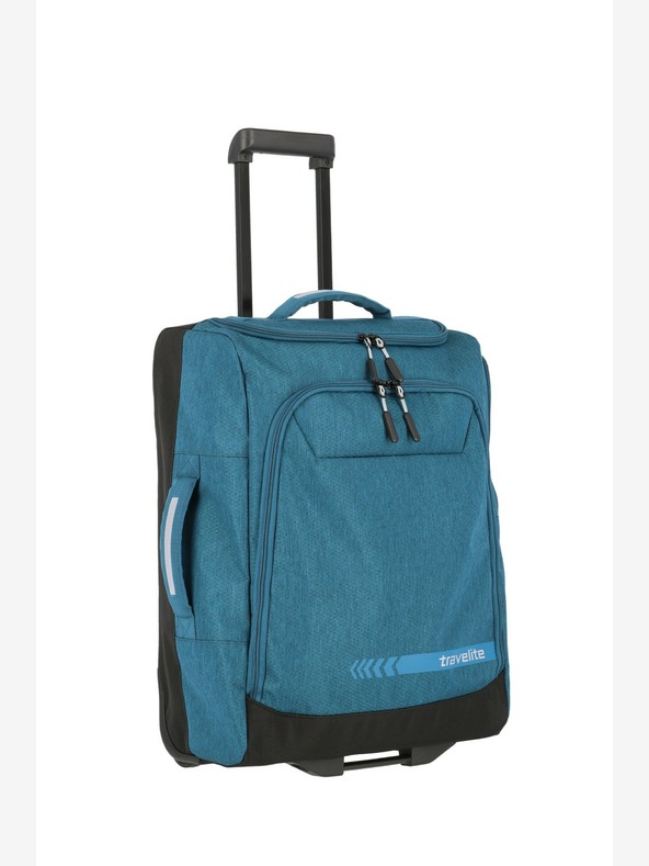 Travelite Kick Off Wheeled Duffle S - petrolejová Táska