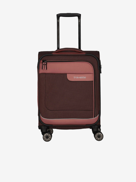 Travelite Rózsaszín és barna Travelite Viia 4w S utazótáska