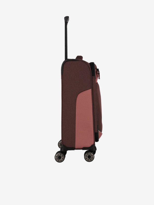 Travelite Rózsaszín és barna Travelite Viia 4w S utazótáska