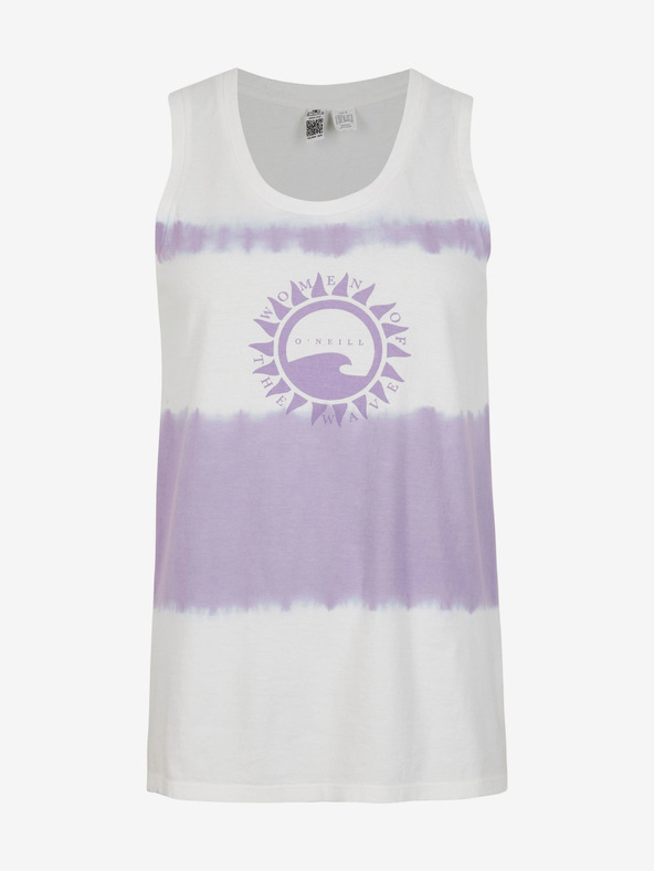 O'Neill Lila-fehér női O'Neill WOW TANKTOP mintás O'Neill WOW TANKTOP páncéling