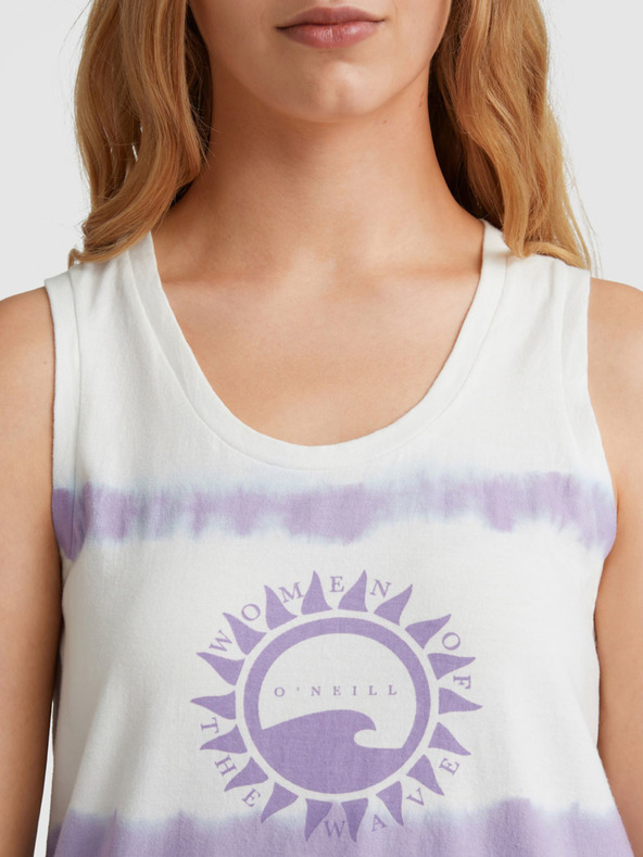 O'Neill Lila-fehér női O'Neill WOW TANKTOP mintás O'Neill WOW TANKTOP páncéling