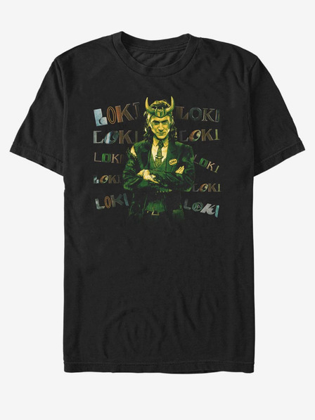 ZOOT.Fan Fekete uniszex póló ZOOT.Fan Marvel Loki Loki Chaotic