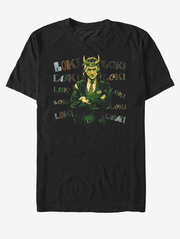 ZOOT.Fan Fekete uniszex póló ZOOT.Fan Marvel Loki Loki Chaotic