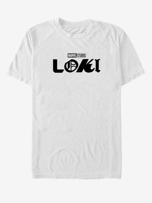 ZOOT.Fan Fehér uniszex póló ZOOT.Fan Marvel Loki Logo Logo