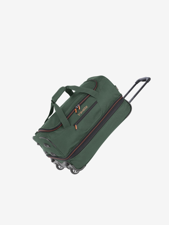 Travelite Sötétzöld Travelite Basics kerekes düftin táska S