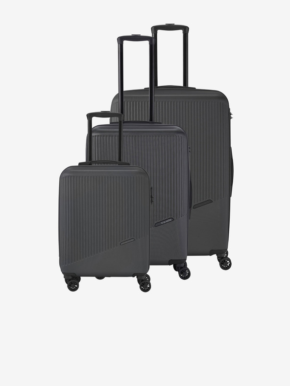 Travelite Három darabos Travelite Bali sötétszürke utazótáska készlet S,M,L