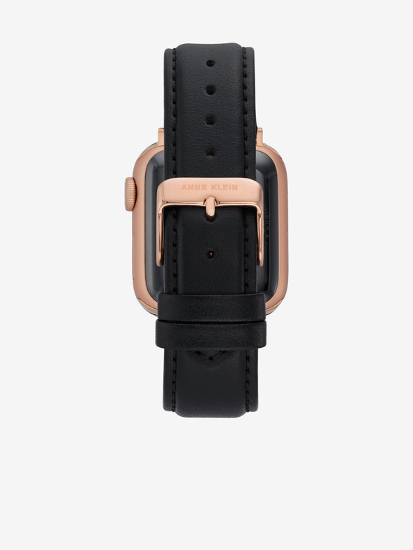 Anne Klein Fekete bőrszíj az Apple Watch-hoz Anne Klein