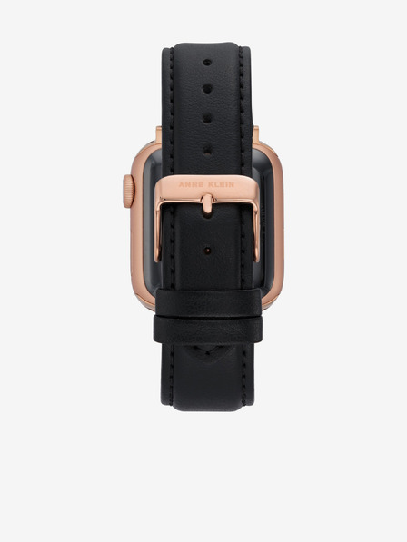 Anne Klein Fekete bőrszíj az Apple Watch-hoz Anne Klein