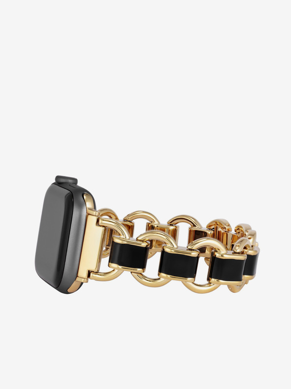Anne Klein Női szíj az Apple Watch 42/44/45/ultra 49mm-es órájához arany színben Anne Klein