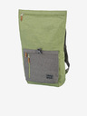 Travelite Szürke és zöld Travelite Basics Roll-up hátizsák (35 l)
