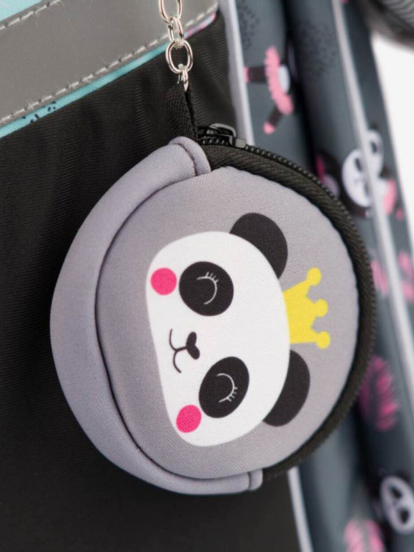 BAAGL  Szürke iskolatáska zippy panda Baagl
