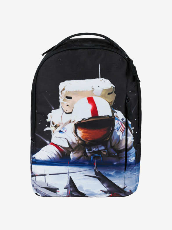 BAAGL  Fekete hátizsák Baagl eARTh - Cosmonaut by Caer8th