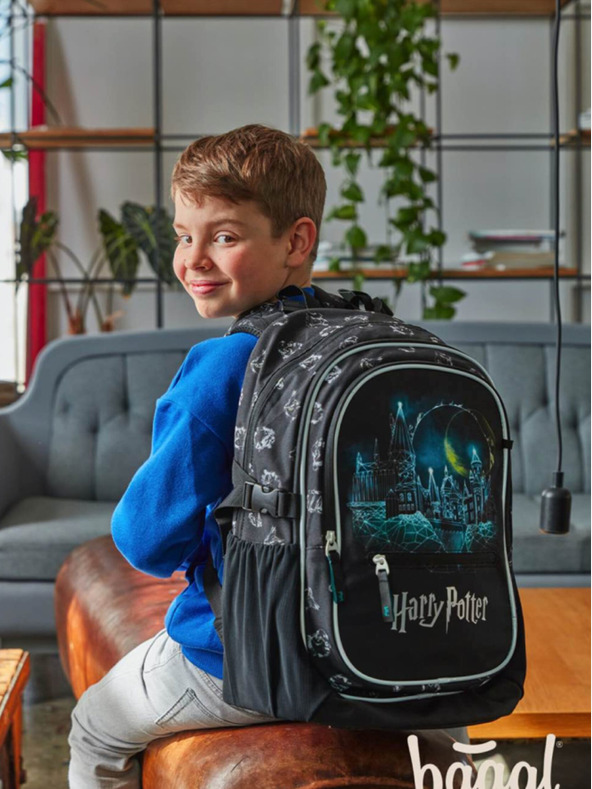 BAAGL  Fekete Iskolai hátizsák Baagl Core Harry Potter Roxfort