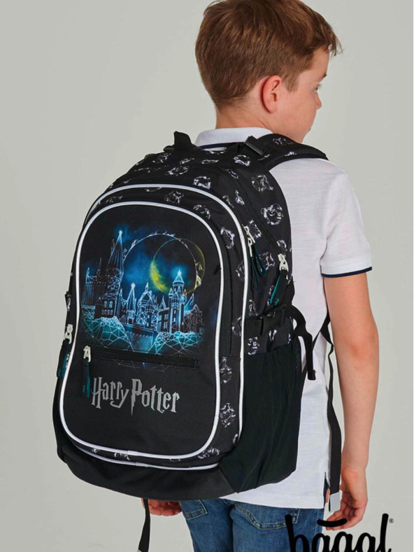 BAAGL  Fekete Iskolai hátizsák Baagl Core Harry Potter Roxfort