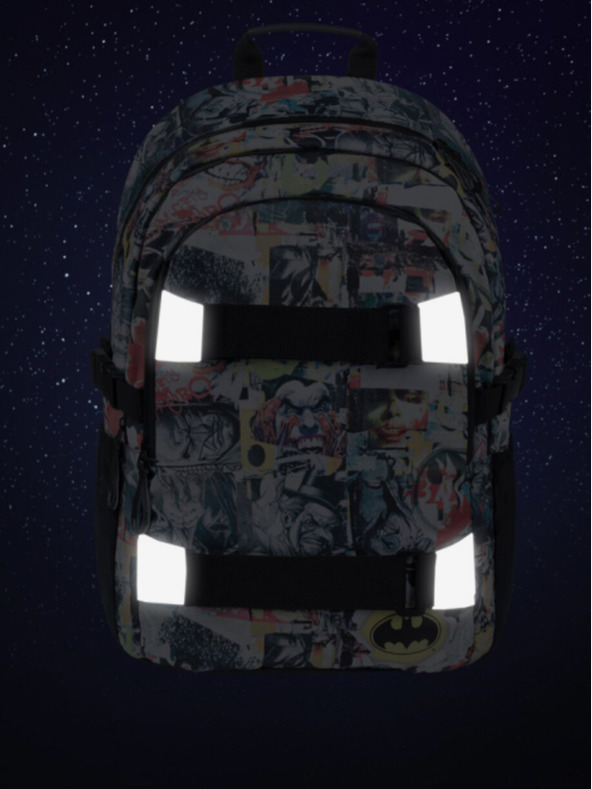 BAAGL  Fekete Iskolai hátizsák Baagl Skate Batman Comics