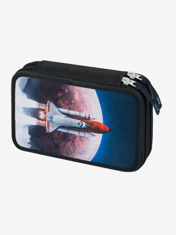 BAAGL  Kék iskolai szett - aktatáska, tolltartó, táska Baagl Shelly Space Shuttle
