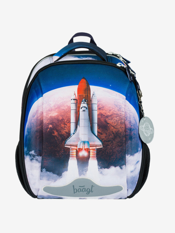 BAAGL  Kék iskolai szett - aktatáska, tolltartó, táska Baagl Shelly Space Shuttle
