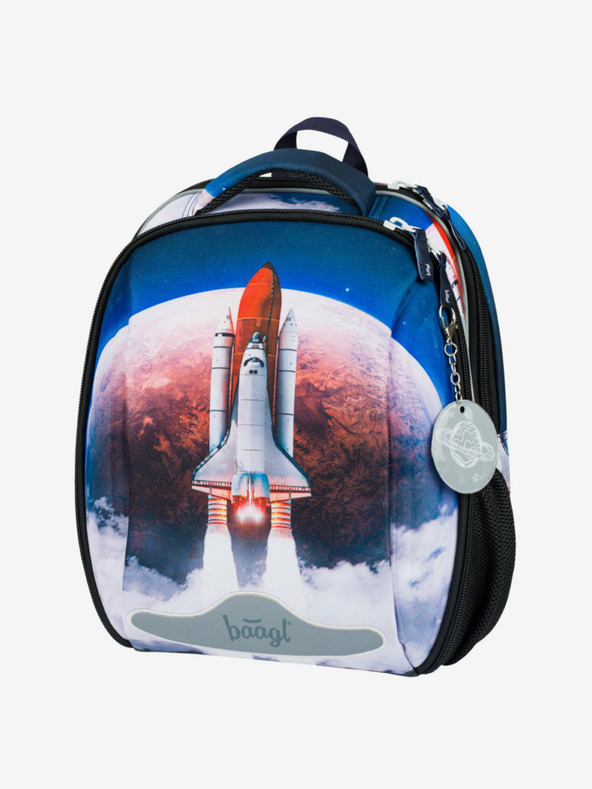 BAAGL  Kék iskolai szett - aktatáska, tolltartó, táska Baagl Shelly Space Shuttle