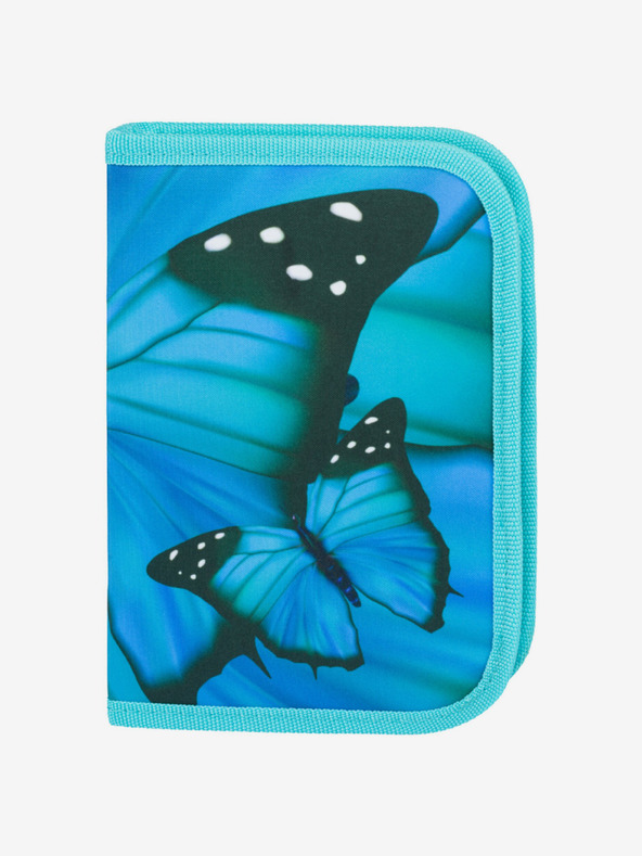 BAAGL  Kék iskolai szett Ergo - aktatáska, tolltartó, táska Baagl Butterfly