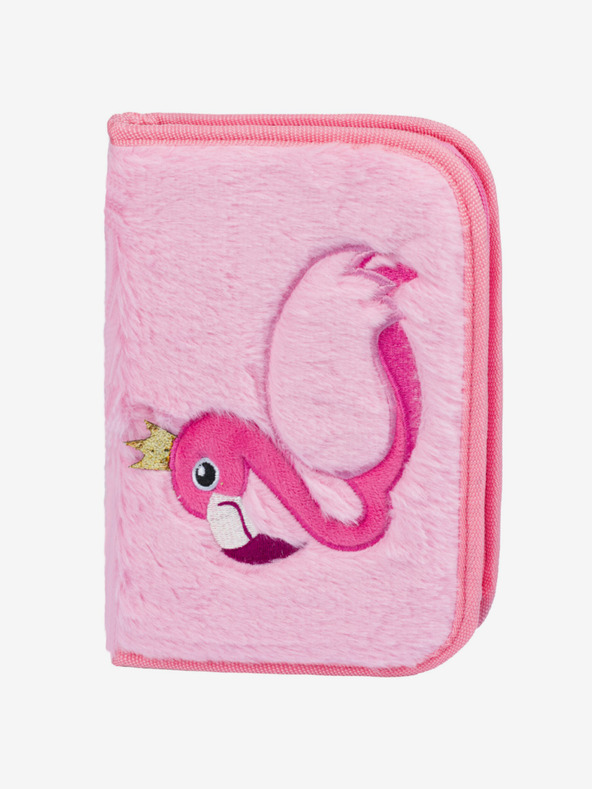BAAGL  Rózsaszín iskolai készlet Zippy - aktatáska, tolltartó, táska Baagl Flamingo