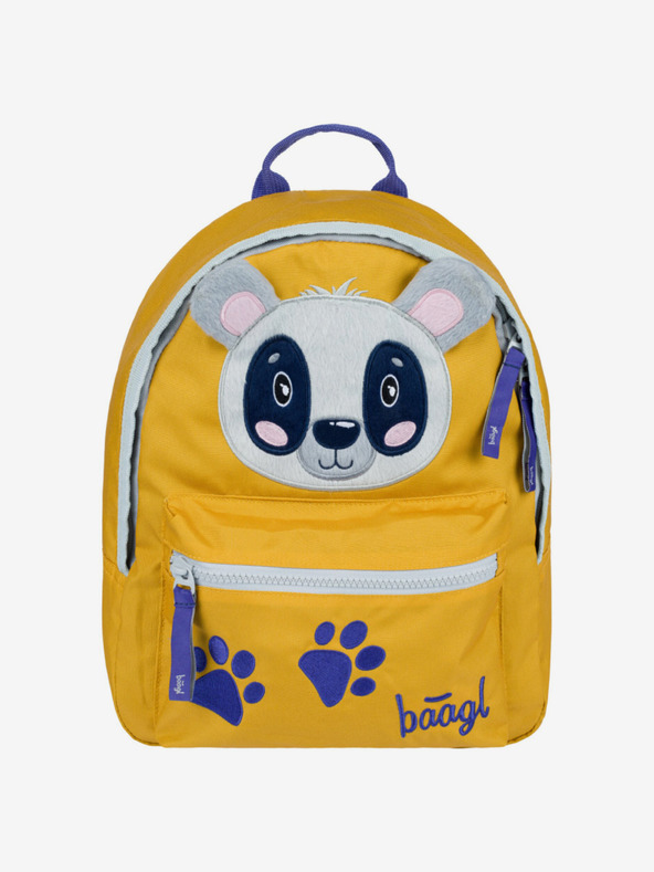 BAAGL  Sárga Óvodai hátizsák Baagl Raccoon