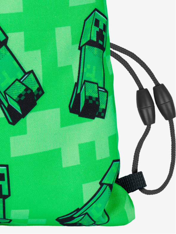 BAAGL  Zöld táska Baagl Minecraft Creeper