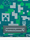 BAAGL  Zöld táska Baagl Minecraft Silver Creeper Baagl Minecraft ezüst kúszó