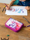 BAAGL  Lila iskolai tolltartó egyszintes Baagl Unicorn Kingdom