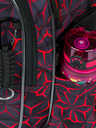 BAAGL  Fekete Iskolai hátizsák Baagl Core Red Polygon