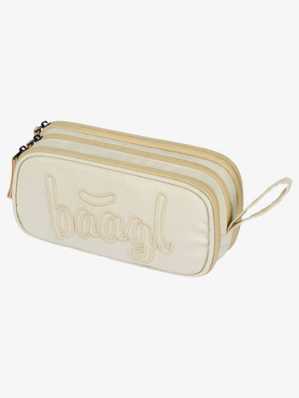 BAAGL  Beige iskolai szett - hátizsák, tolltartó, táska Baagl Coolmate Beige