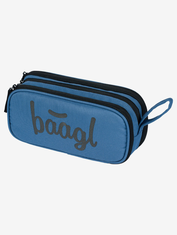 BAAGL  Kék iskolai készlet - hátizsák, tolltartó, táska Baagl Coolmate Ocean Blue