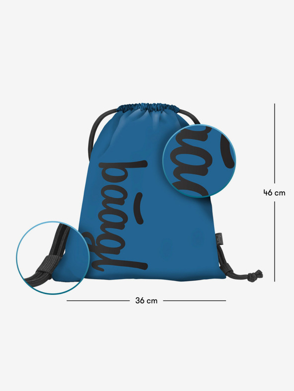 BAAGL  Kék iskolai készlet - hátizsák, tolltartó, táska Baagl Coolmate Ocean Blue