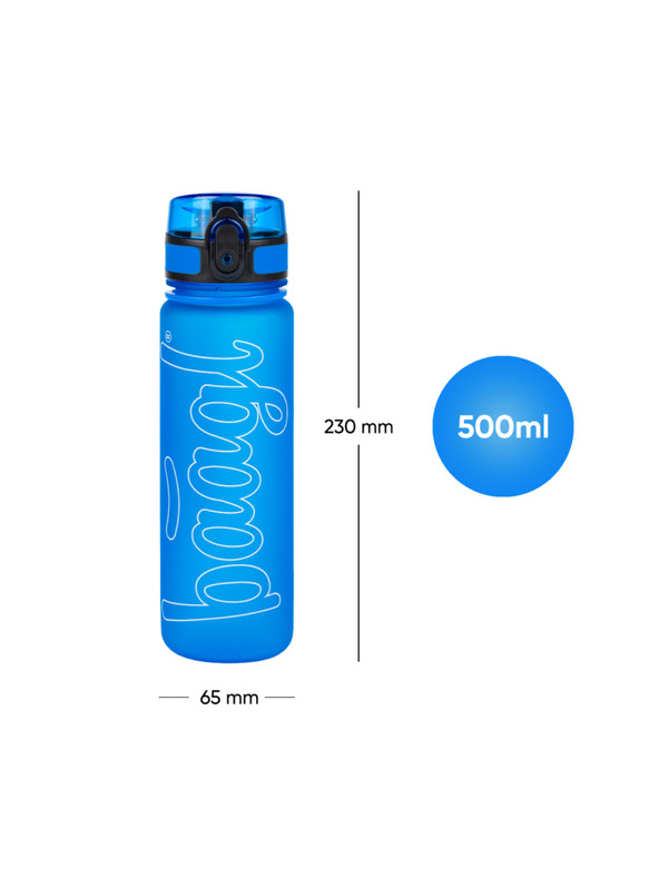 BAAGL  Kék Tritan ivópalack logó - kék, 500 ml Baagl