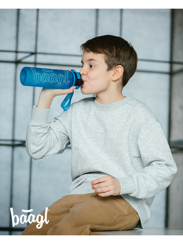 BAAGL  Kék Tritan ivópalack logó - kék, 500 ml Baagl